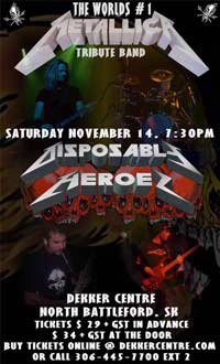 DISPOSABLE HEROES SET TO PLAY NORTH BATTLEFORD SK